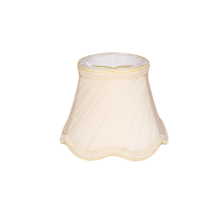 3"X5"X4" White Scalloped Pleated Shade