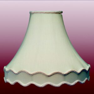 16" egshell scallop bottom gallery shade