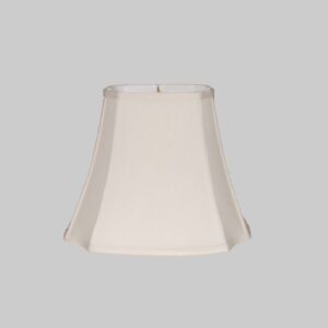 16" Cream French Oval Silk Lamp Shade