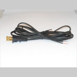 15 Foot Black 18/2 SPT-1 Lamp Cord Set