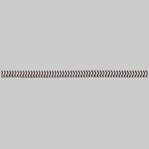 Black/white 18/3 zig-zag cotton pulley 10' coil