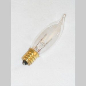 10 Watt Incandescent Flame Tip Candelabra Bulb