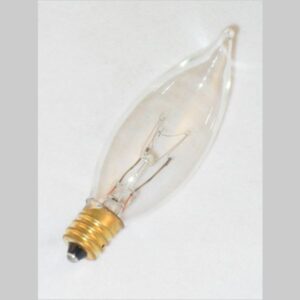 15 Watt Incandescent Flame Tip Candelabra Bulb