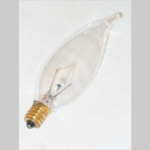 25 Watt Candelabra Flame Clear 32mm