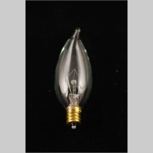40 Watt Candelabra Flame Tip Clear bulb