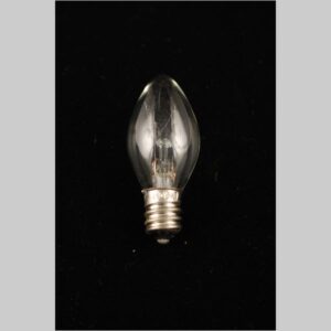 7 Watt clear candelabra night lite bulb