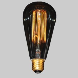 30 Watt Vintage Squirrel Cage Incandescent Standard Amber Bulb