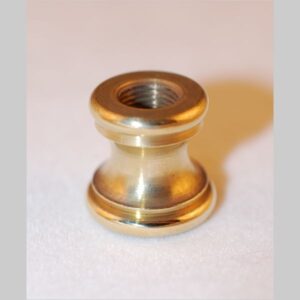 modern brass neck   tapped 1/8ip high pl